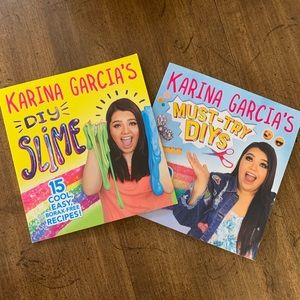 2 New Books by Karina Garcia DIY SLIME & MUST TRY DIYS crafts for kids crafting